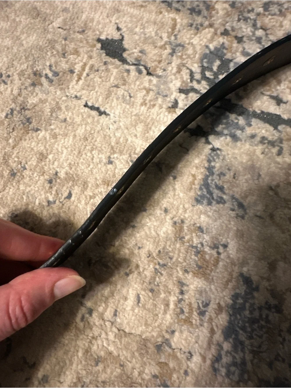 Set of round buckle belts